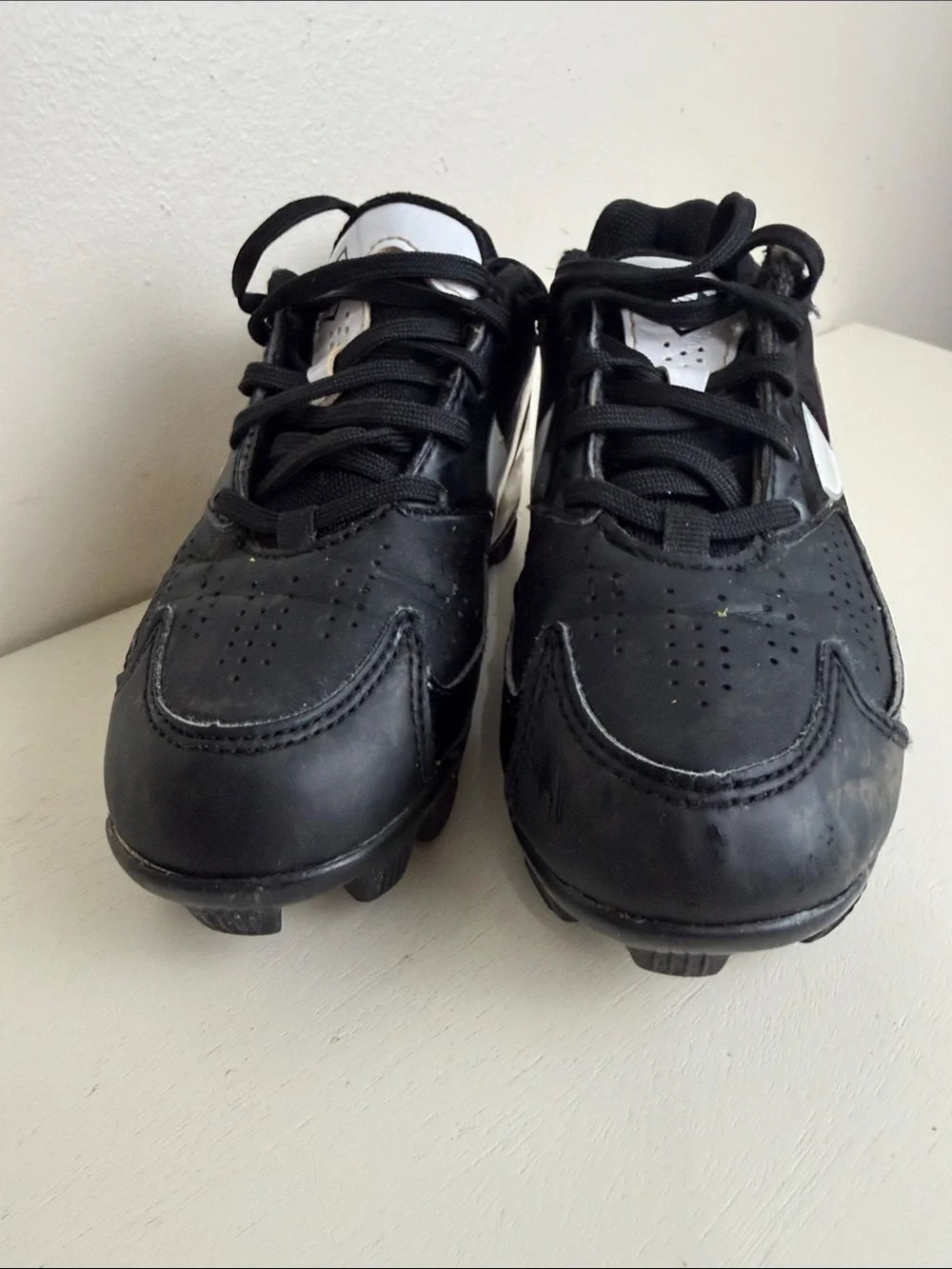 (2289) Under Armor Glyde RM Black Athletic Softball Cleats, Size: 11K